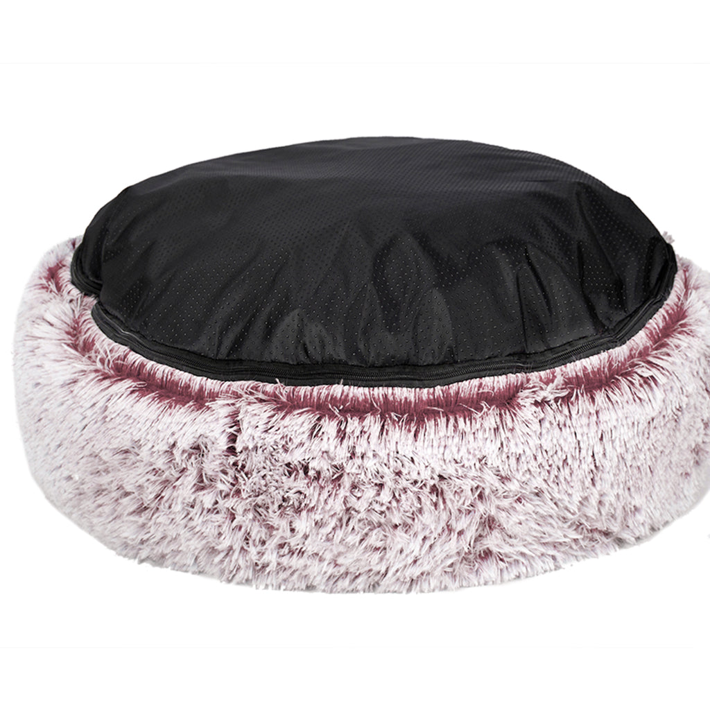 PaWz Pet Bed Cat Dog Donut Nest Calming XL Pink X-Large-1954802520543072260