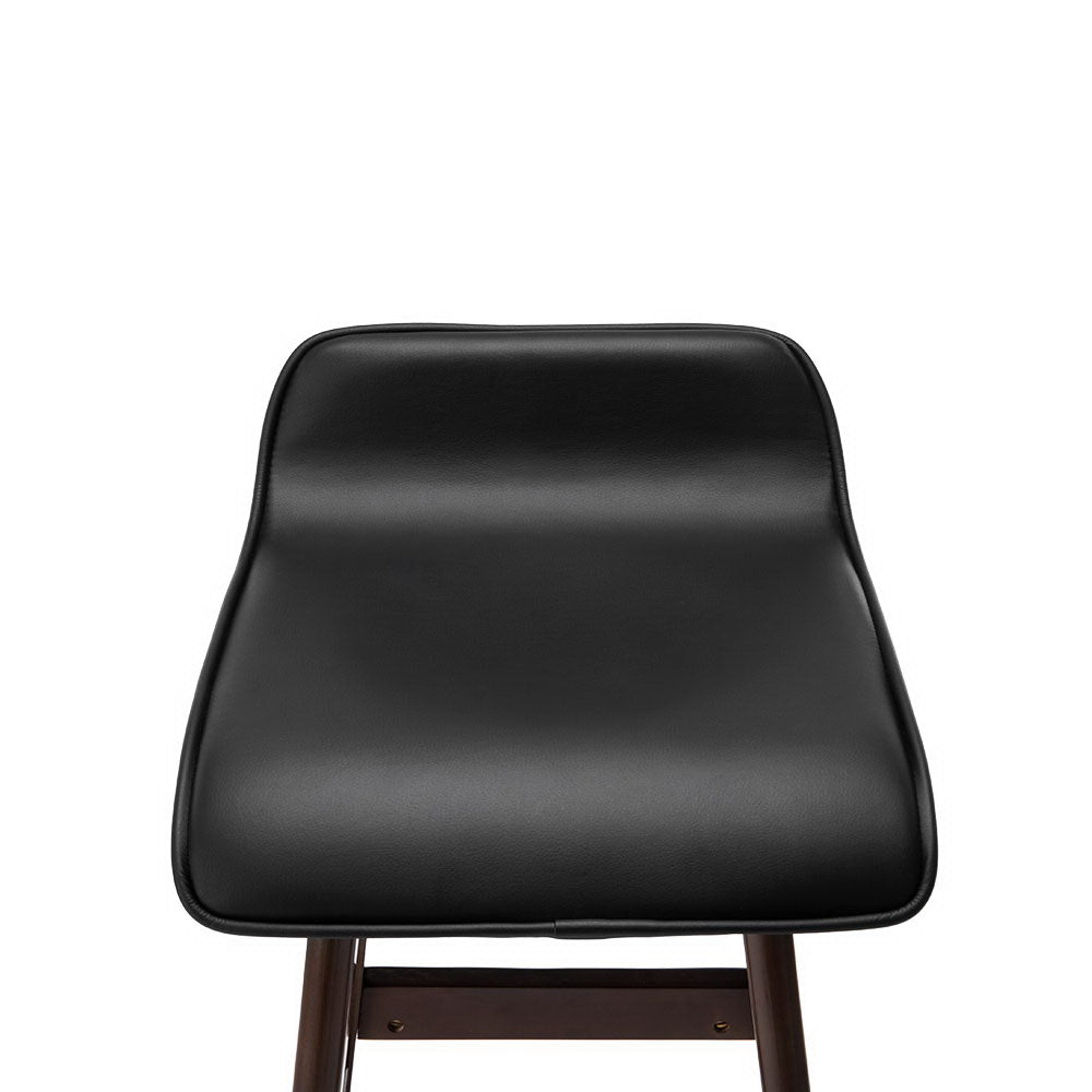 Artiss 2x Bar Stools Wooden Stool Black
