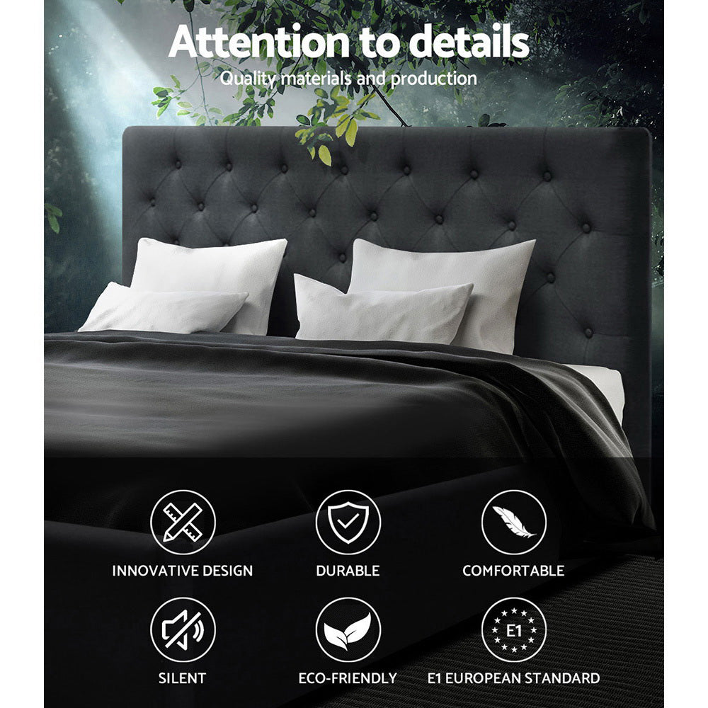 Artiss Bed Frame Queen Size Gas Lift Charcoal VILA