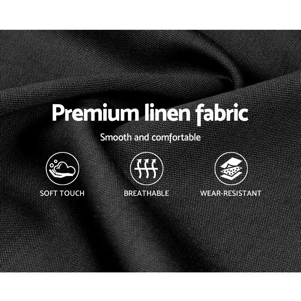 Artiss Bed Frame King Size with 4 Drawers Charcoal AVIO