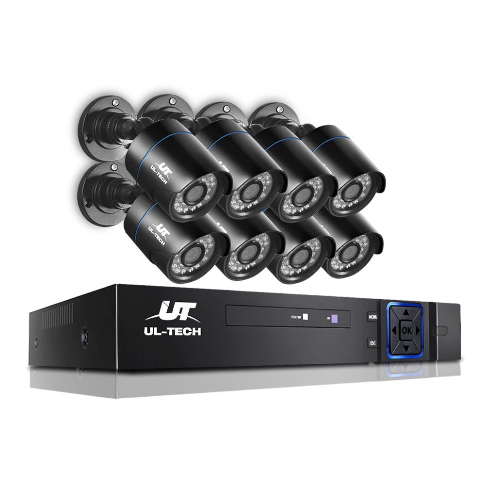 UL-tech CCTV Security System 8CH DVR 8 Cameras 1080p