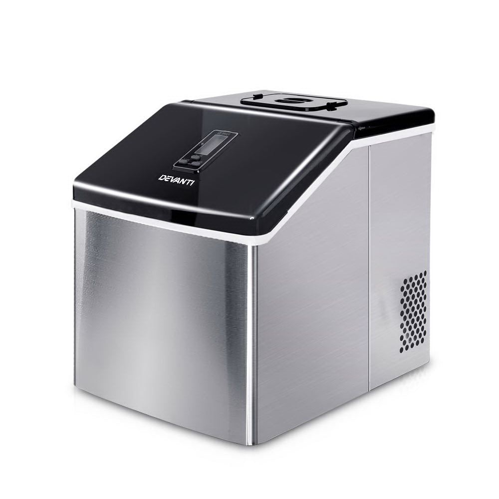 Devanti 18kg Ice Maker Machine Stainless Steel