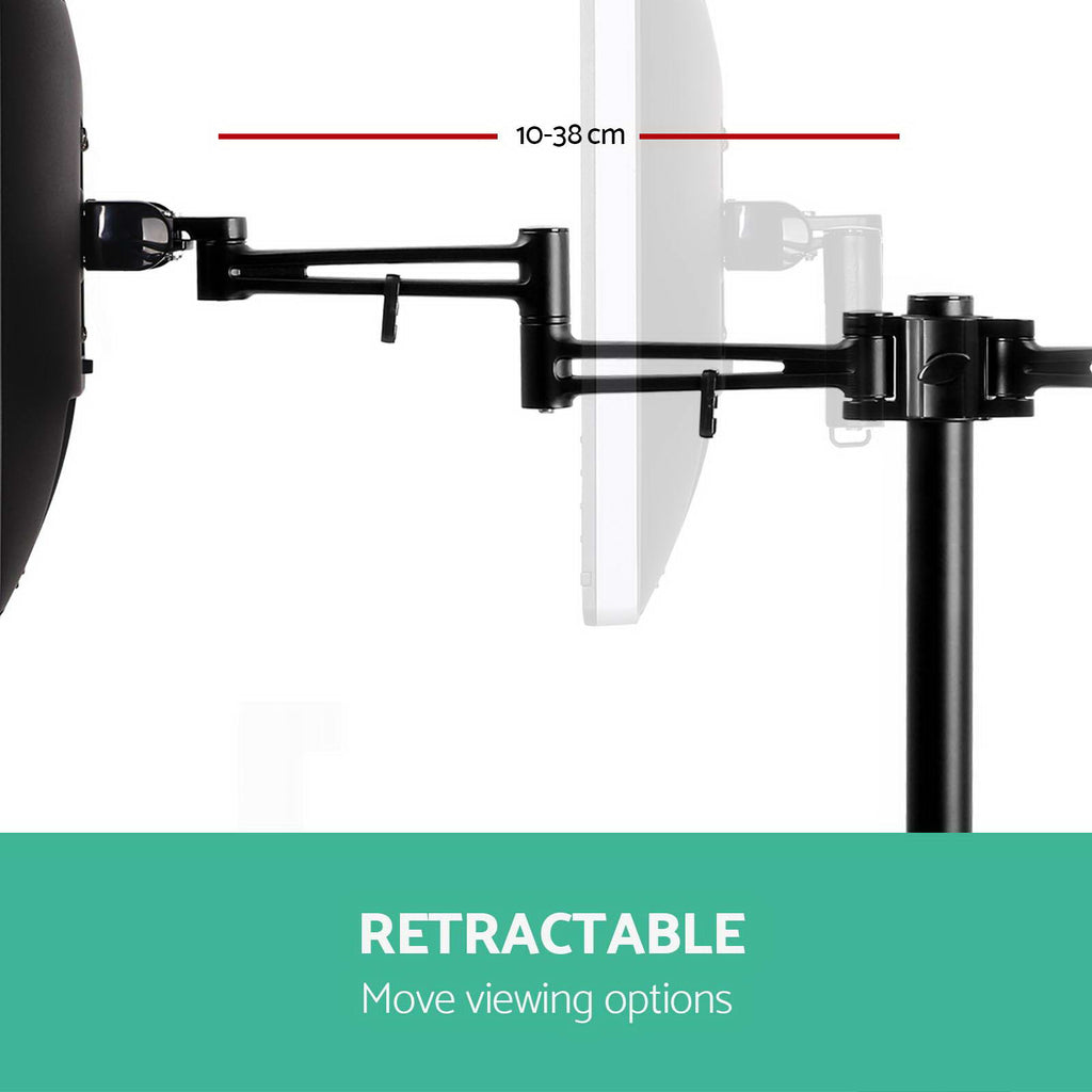 Artiss Monitor Arm Dual Desk Mount Screen Holder Bracket