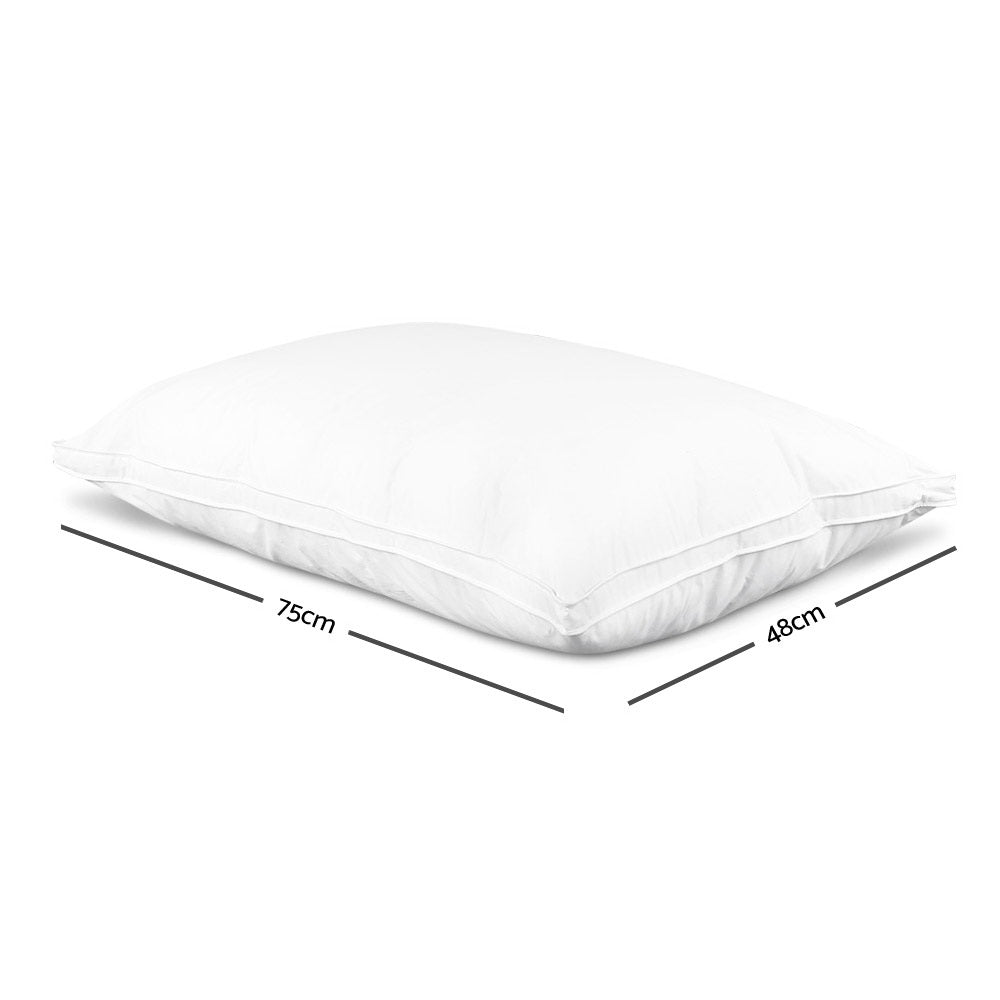 Giselle Bedding Duck Feather Down Pillow Luxury Twin Pack