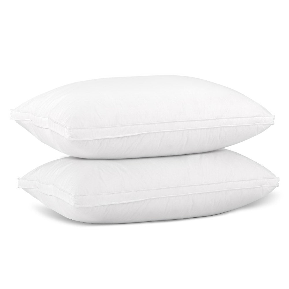 Giselle Bedding Goose Feather Down Pillow Luxury Twin Pack