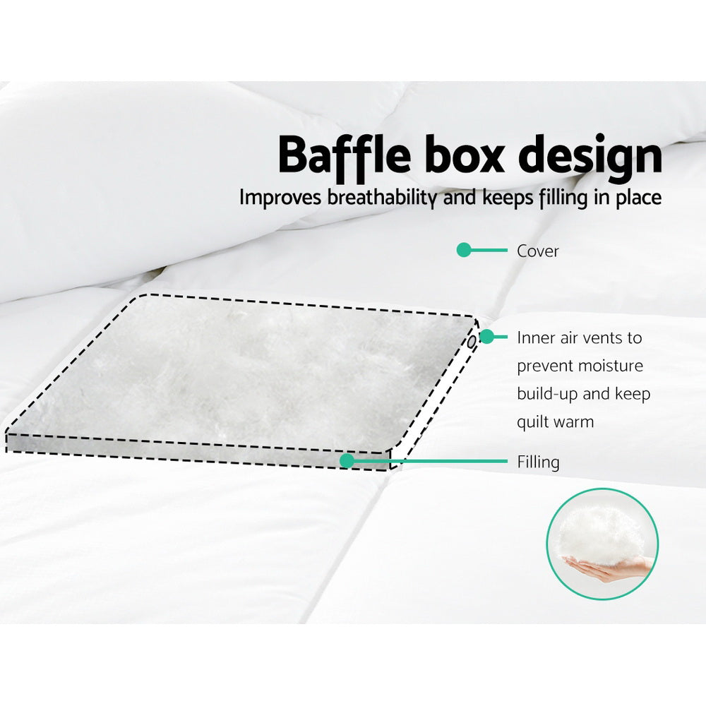Giselle Bedding 800GSM Goose Down Feather Quilt Queen