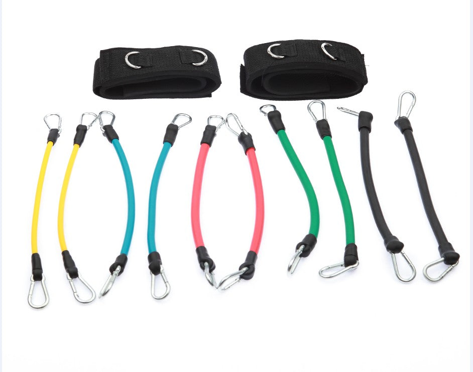 13PC Kinetic Fitness Exercise Resistance Leg Bands Tubes Set