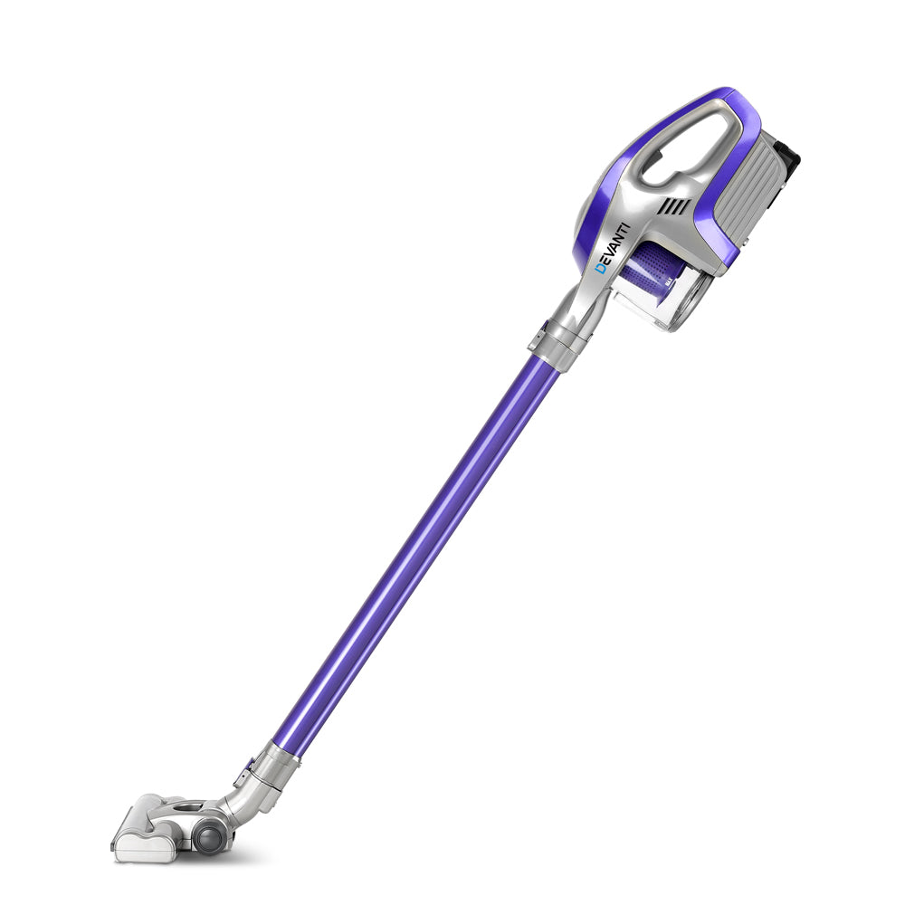 Devanti Stick Vacuum Cleaner Bagless Cordless 150W Purple