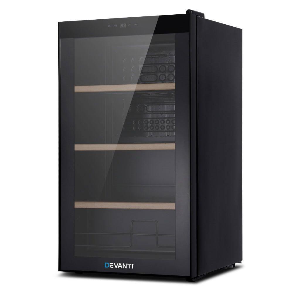 Devanti Wine Fridge Cooler 34 Bottles