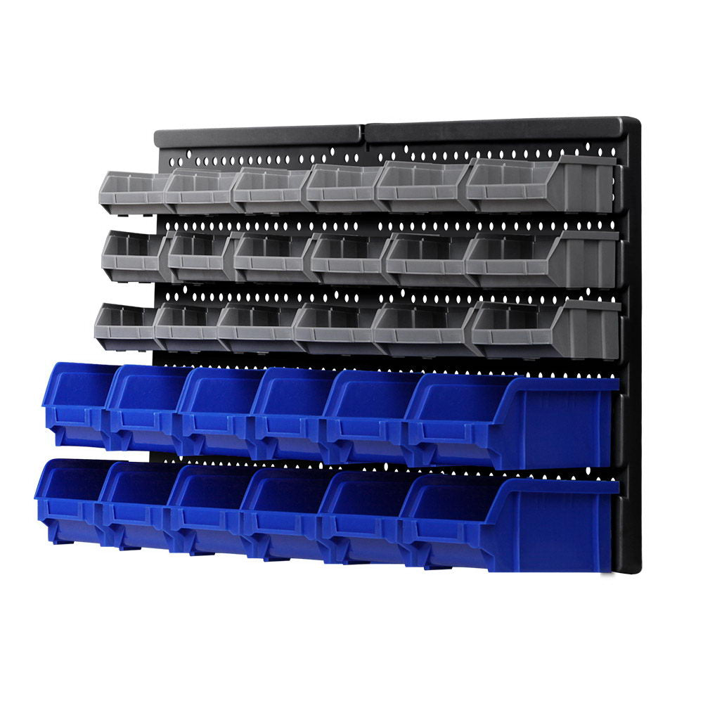 Giantz 30 Storage Bin Rack Wall Mounted