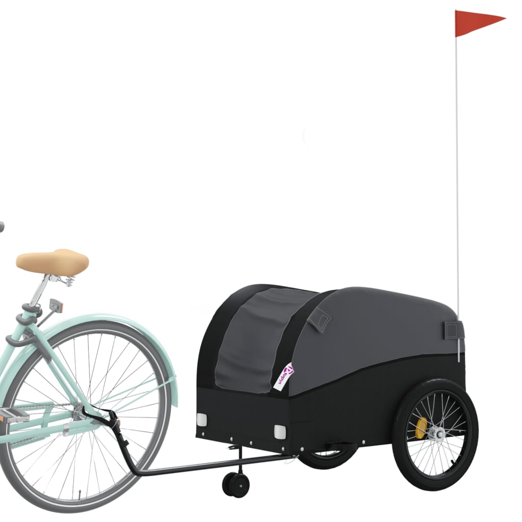 Bike Trailer Black 45 Kg Iron - View 3