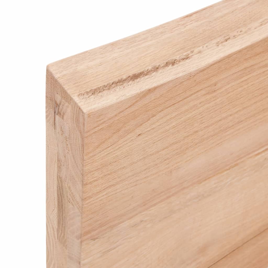 Bathroom Countertop Light Brown 180x60x6 Cm Treated Solid Wood - View 8