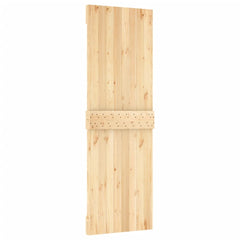 Sliding Door With Hardware Set 70x210 Cm Solid Wood Pine - View 5
