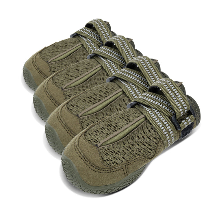 Whinhyepet Outdoor Adventure Dog Shoes - Green, Size 2-1962324869060366336