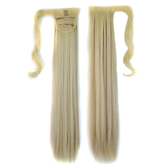 Long Straight Invisible Bandage Ponytail Wig - 613H12 Colour-1915198028860493825
