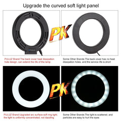 Usb 3 Modes Dimmable Led Ring Light With Tripod Holder And Cold Shoe Ball Head - 4.7 Inch Diameter-1915198024741687302