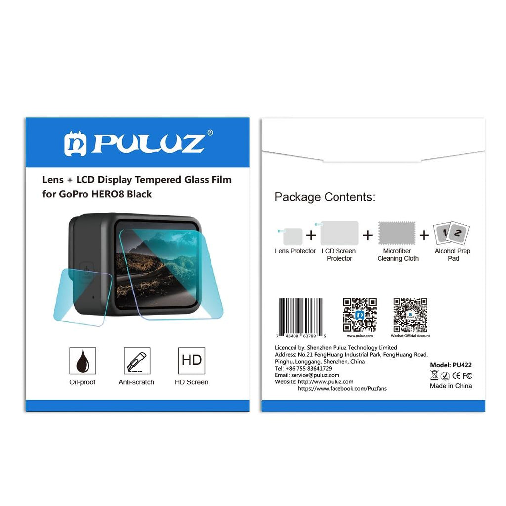 Tempered Glass Film For Gopro Hero8 Lens And Lcd Display-1915197884484161543