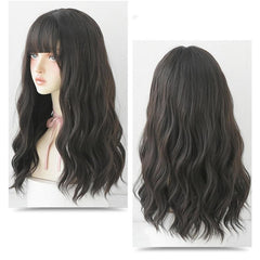 Long Curly Dark Wig - Natural Look-1915197695480434695