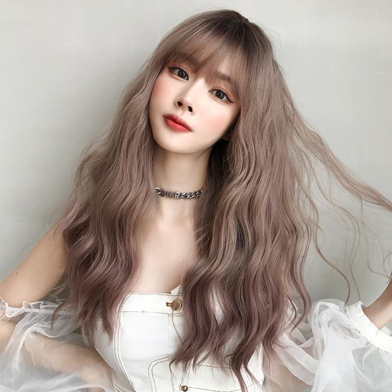 Long Curly Dark Wig - Natural Look-1915197695480434691