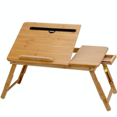 Adjustable Folding Laptop Desk For Bed With Card Slot And Lazy Computer Design-1964932312328179712
