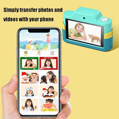 Mini Children'S Cartoon Dual-Lens Digital Camera Toy - Dinosaur Design-1915198351054344197