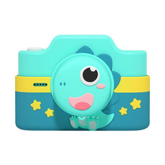 Mini Children'S Cartoon Dual-Lens Digital Camera Toy - Dinosaur Design-1915198351054344192
