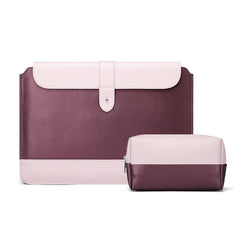 Microfiber Notebook Liner & Power Bag - Horizontal Wine Red - 14-15.4 Inch-1915197549820645383