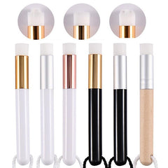 6-Piece Soft Nasal Washing Brush Set For Blackhead Removal And Deep Cleansing - Flower Head Design Black / Silver-1915197876263325697