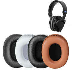 2-Pack Headset Earmuffs For Sony Mdr-7506 / V6 / 900St - White Stitching-1964932315868172289