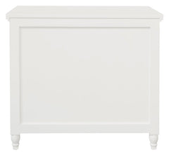 Beau 3 Drawer Solid White Cedar Turn Leg Dresser (White)