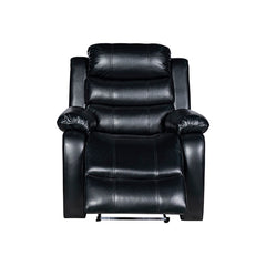 Chelsea 1R Seater Finest Leatherette Recliner Feature Console LED Light Ultra Cushioned