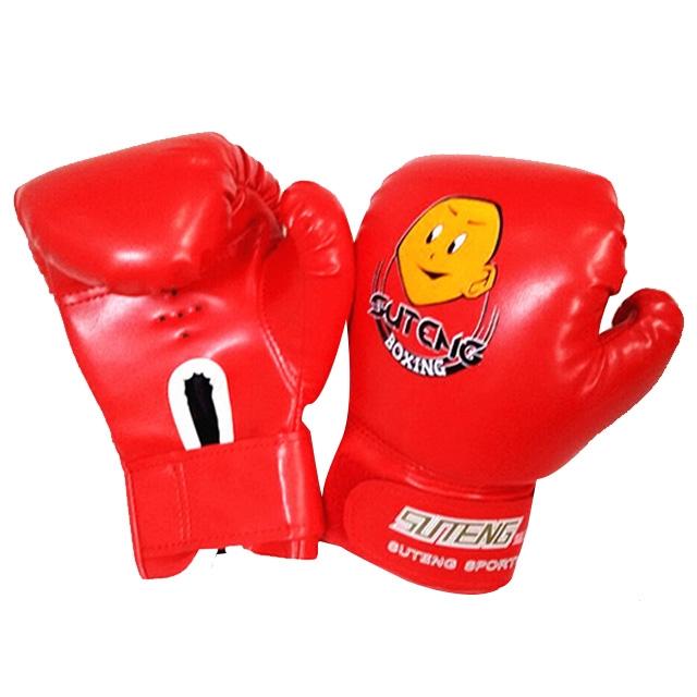 Children'S Cartoon Boxing Gloves - Pu Leather - Cartoon Blue