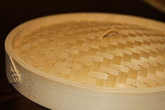 7 Inch Bamboo Steamer Set-2 Steamer Baskets With 1 Lid
