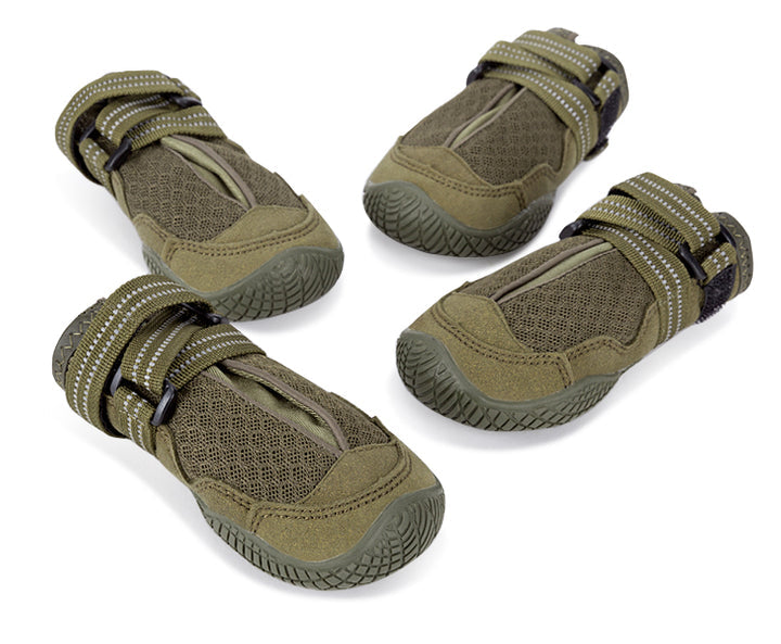 Whinhyepet Outdoor Adventure Dog Shoes - Green, Size 5-1962324869597237253