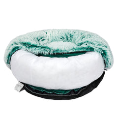 PaWz Pet Bed Cat Dog Donut Nest Calming XL Teal X-Large-1954802520891199492