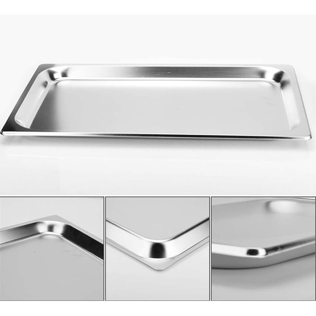 SOGA 12X Gastronorm GN Pan Full Size 1/1 GN Pan 6.5cm Deep Stainless Steel Tray With Lid