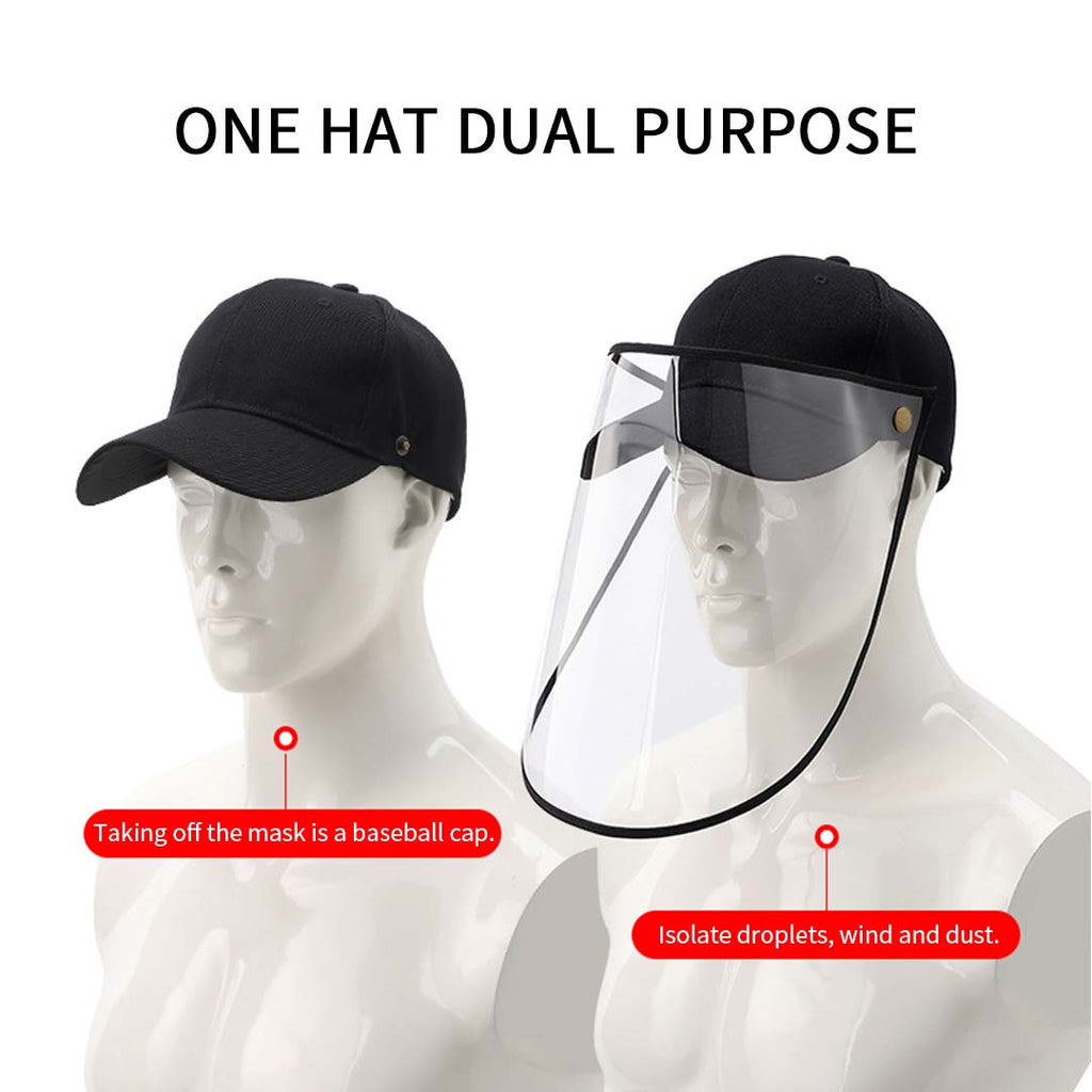 2X Outdoor Protection Hat Anti-Fog Pollution Dust Saliva Protective Cap Full Face HD Shield Cover Kids Pink