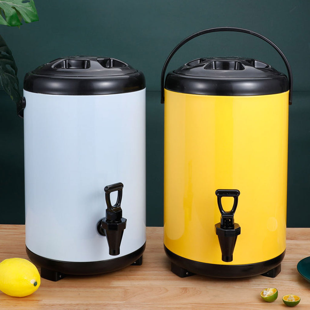 12L Insulated Beverage Dispenser Hot & Cold Tea Water Dispenser Stainless  Steel