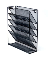 Wall Mount 6 Pocket Hanging File Sorter Organizer Folder Holder Rack Storage