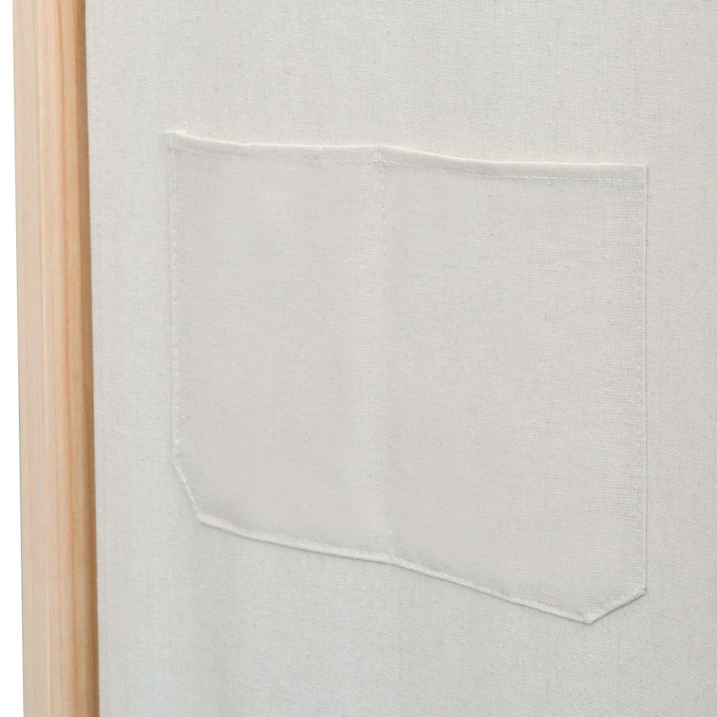 3-Panel Room Divider Solid Pine Wood 120x170 cm