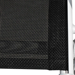 Bistro Set Steel Textilene 50x71 cm Black