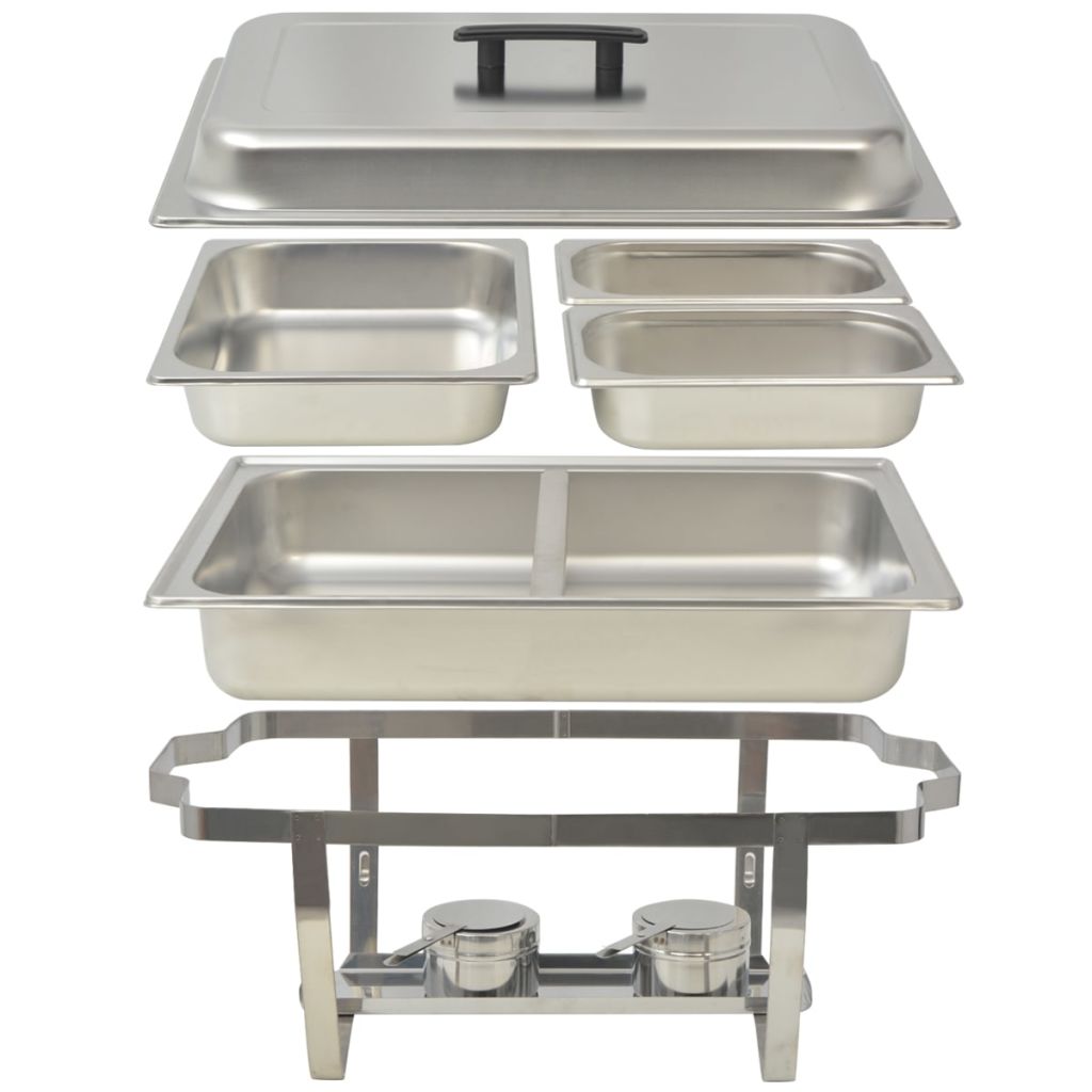 3 Piece Chafing Dish Set Stainless Steel