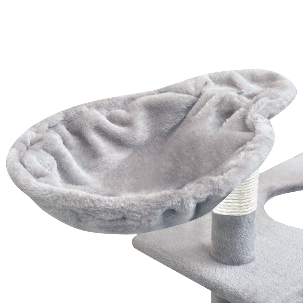 Cat Tree with Sisal Scratching Posts 150 cm Grey