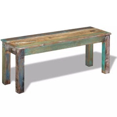 Bench Solid Reclaimed Wood 110x35x45 cm