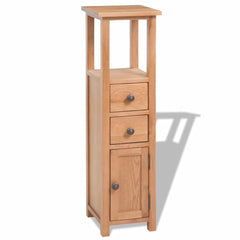Corner Cabinet Solid Oak 26x26x94 cm Brown
