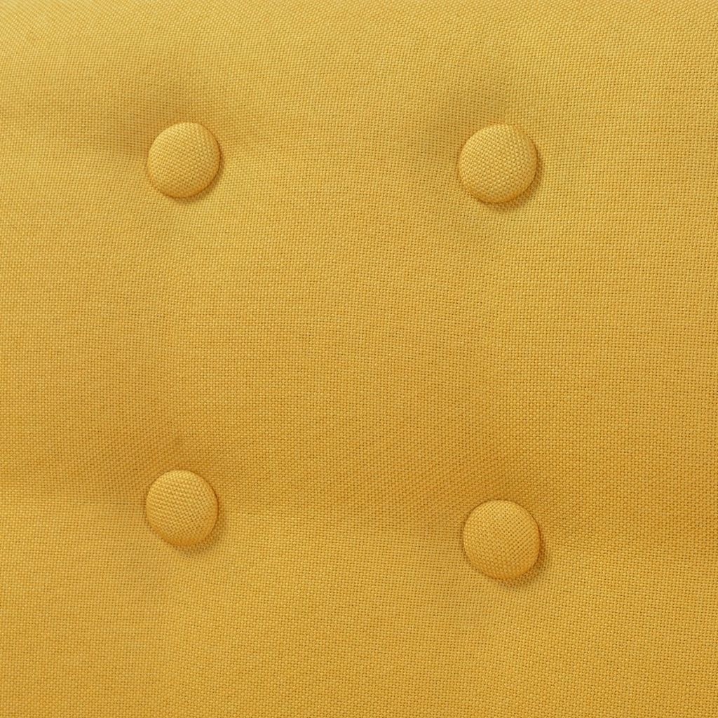 Armchair Fabric 67x59x77 cm Yellow