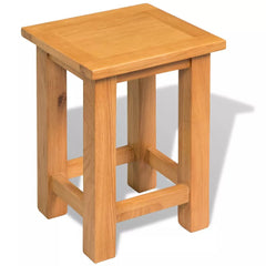 End Table Solid Oak 27x24x37 cm
