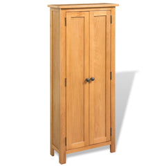 Storage Cabinet Solid Oak 50x22x122 cm