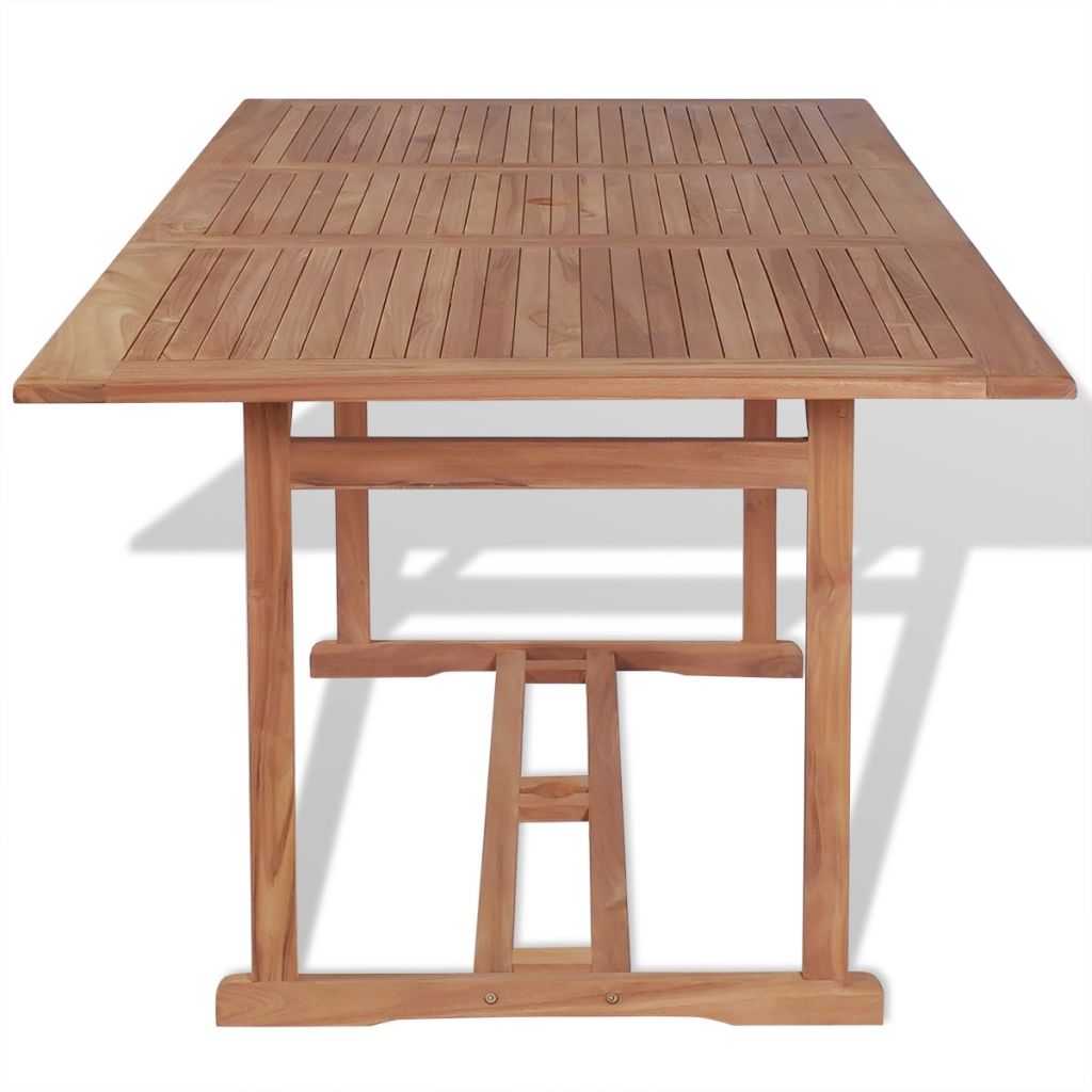Outdoor Dining Table Rectangular 180x90x75 cm Teak