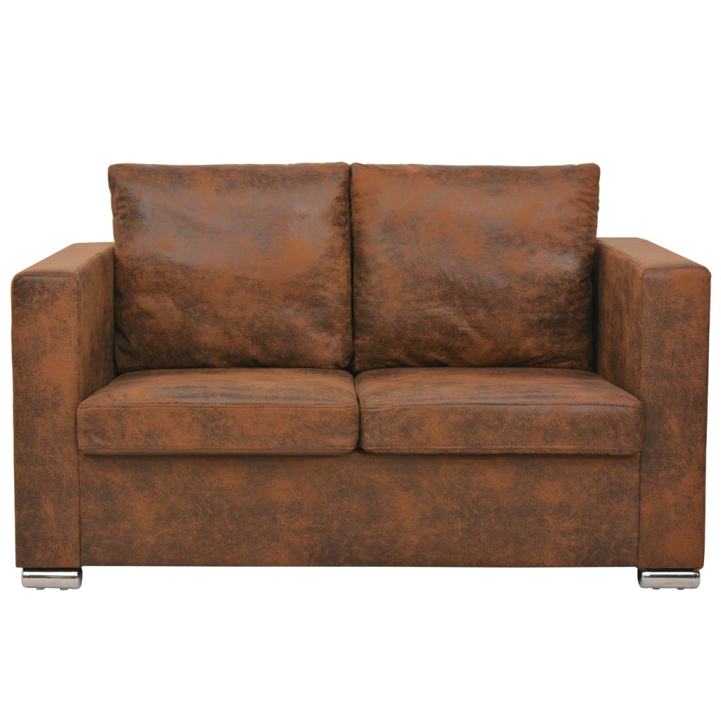2-Seater Sofa 137x73x82 cm Artificial Suede Leather